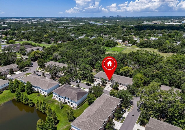 4732 Ashburn Pond Way, Tampa, FL 33610 - bird's eye view of a nearby body of water
