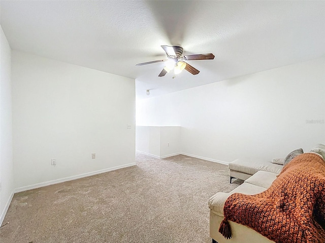 4732 Ashburn Pond Way, Tampa, FL 33610 - living area with ceiling fan and carpet flooring