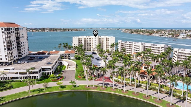 6105 Bahia Del Mar Cir Unit 683, Saint Petersburg, FL 33715 - bird's eye view of apartment complex / building and a large body of water