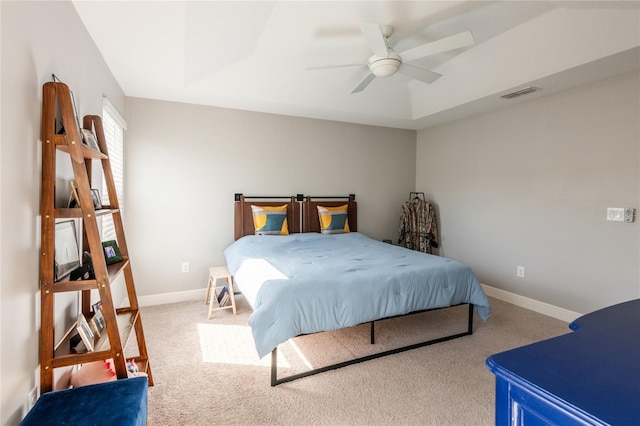 17847 Althea Blue Pl, Lutz, FL 33558 - carpeted bedroom featuring baseboards and a ceiling fan