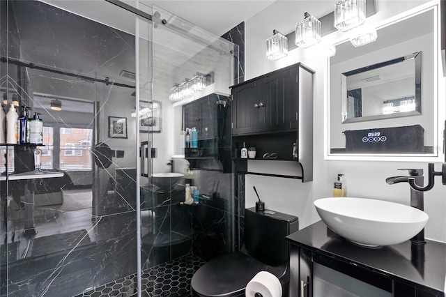 219 4th Ave N Unit 201, Saint Petersburg, FL 33701 - full bath featuring a marble finish shower and vanity