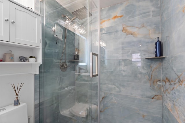 219 4th Ave N Unit 201, Saint Petersburg, FL 33701 - full bath with a marble finish shower and toilet