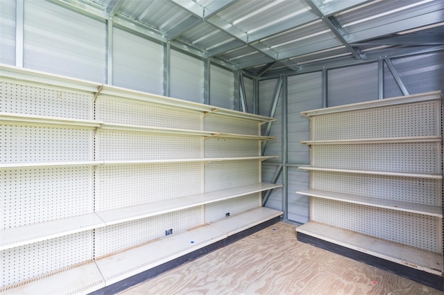 view of storage area