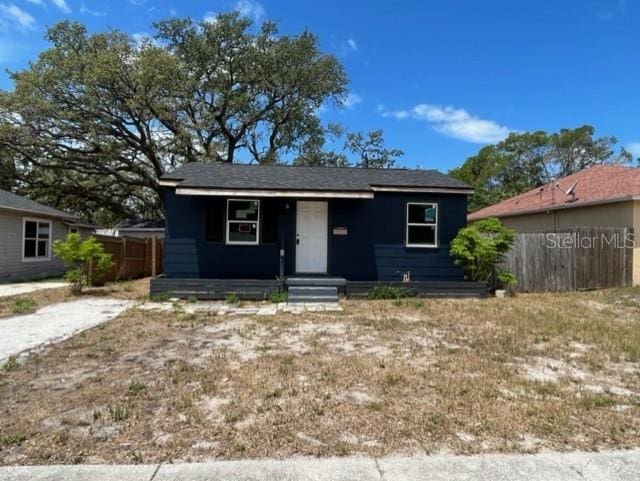 1931 44th St S, Saint Petersburg, FL 33711 - view of front of property with fence and a porch