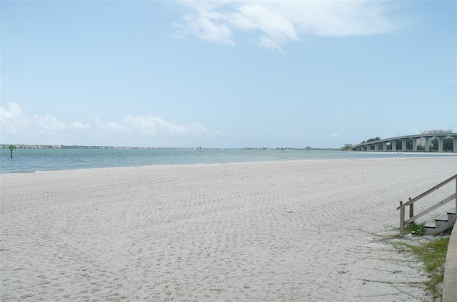 water view featuring nearby beach