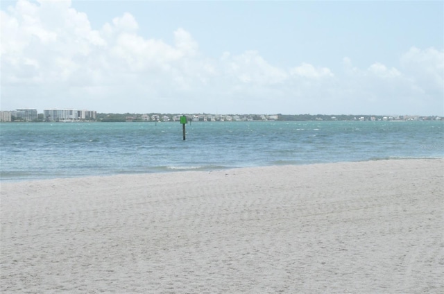 water view featuring local beach