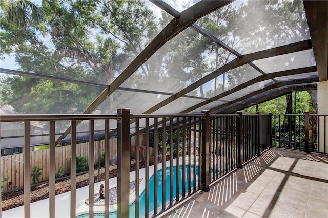 3406 Hollyhock Way, Tampa, FL 33618 - balcony featuring view of pool area and a patio area