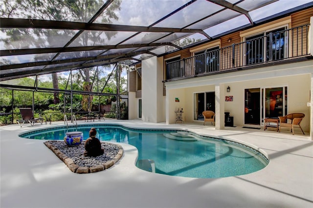 3406 Hollyhock Way, Tampa, FL 33618 - outdoor pool with a patio and a lanai
