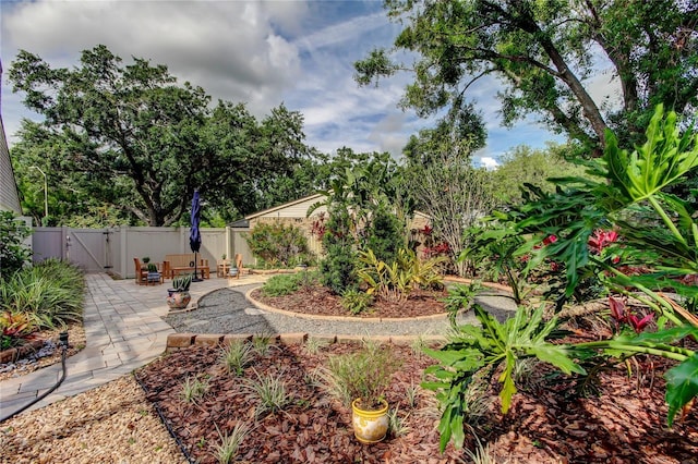 3406 Hollyhock Way, Tampa, FL 33618 - fenced backyard with a gate and a patio area