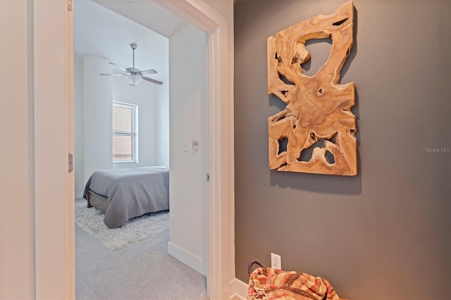 1208 E Kennedy Blvd Unit 831, Tampa, FL 33602 - corridor with carpet and baseboards