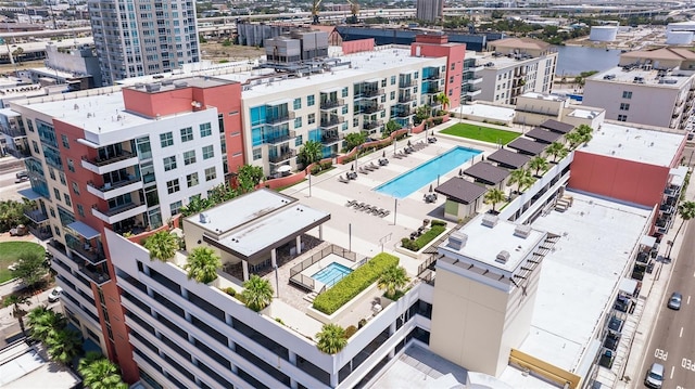 1208 E Kennedy Blvd Unit 831, Tampa, FL 33602 - view of urban area with a pool