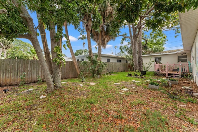 4600 Chancellor St NE, Saint Petersburg, FL 33703 - view of yard with a deck