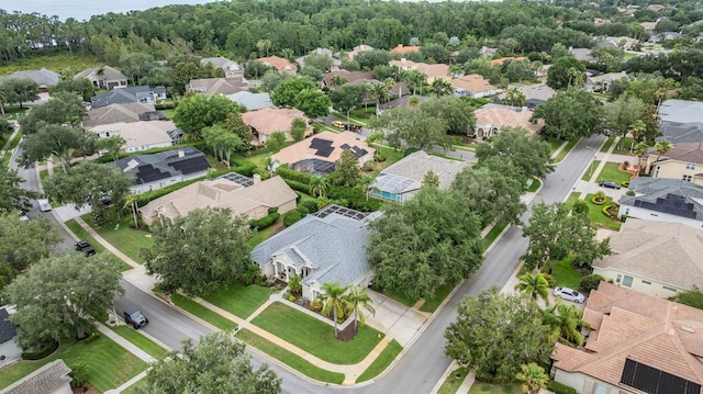 aerial perspective of suburban area