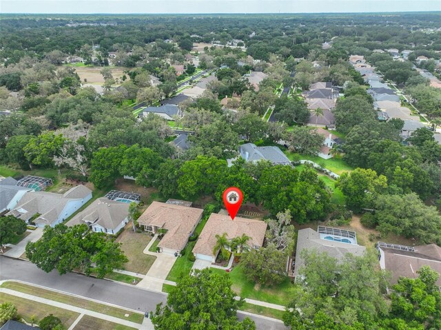 aerial overview of property's location featuring nearby suburban area