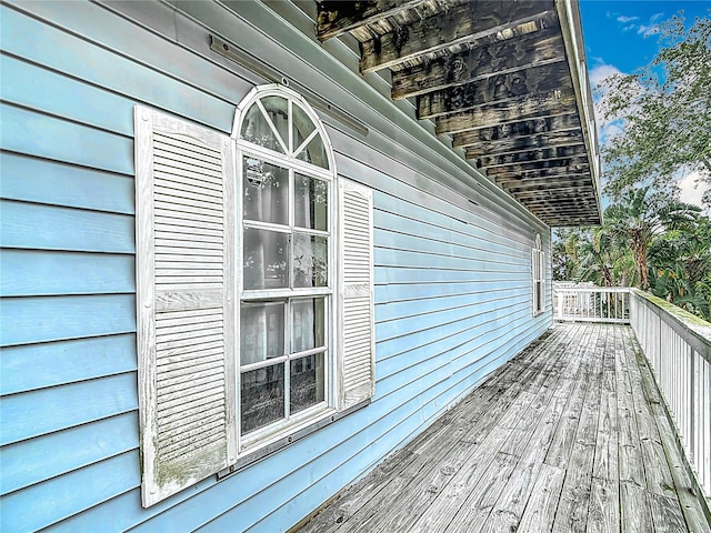 view of wooden terrace