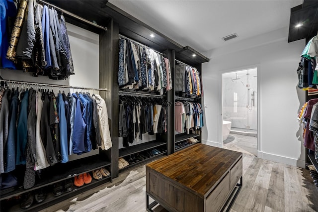 19620 Eagle Crest Dr, Lutz, FL 33549 - spacious closet featuring wood finished floors