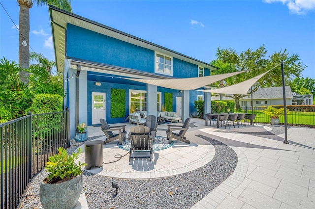 19620 Eagle Crest Dr, Lutz, FL 33549 - view of patio / terrace with fence