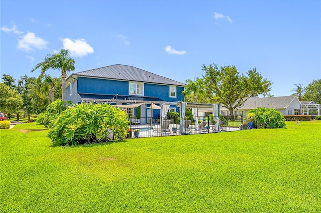 19620 Eagle Crest Dr, Lutz, FL 33549 - back of house with metal roof