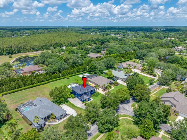 19620 Eagle Crest Dr, Lutz, FL 33549 - aerial view of residential area with a forest