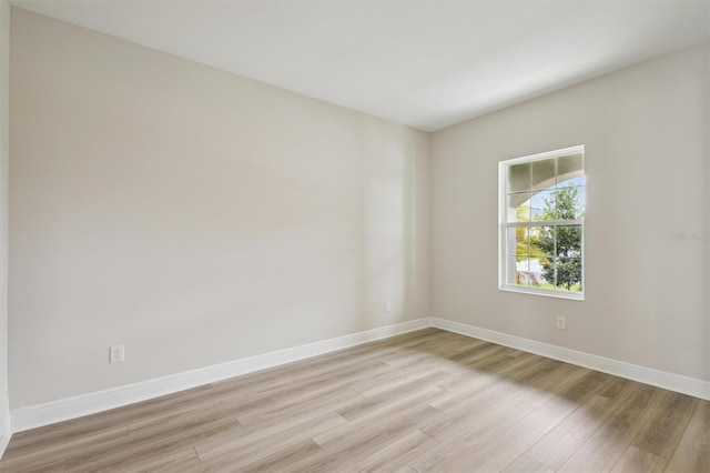 13137 Wellspring Dr, Lithia, FL 33547 - spare room with light wood-type flooring and baseboards