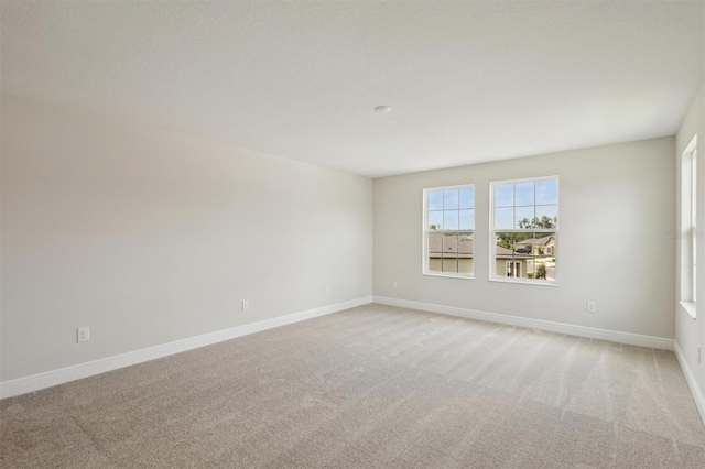 13137 Wellspring Dr, Lithia, FL 33547 - spare room featuring light carpet and baseboards