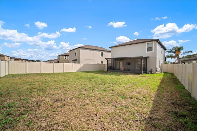 9640 Lemon Drop Loop, Ruskin, FL 33573 - view of yard with a sunroom