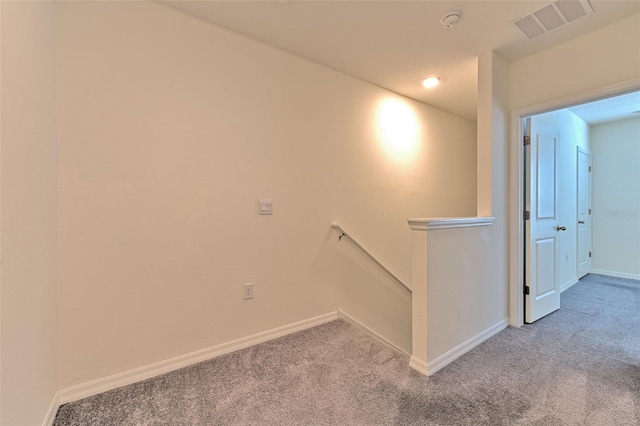 2882 Peony Prairie Ln, Wesley Chapel, FL 33543 - corridor with an upstairs landing and light carpet