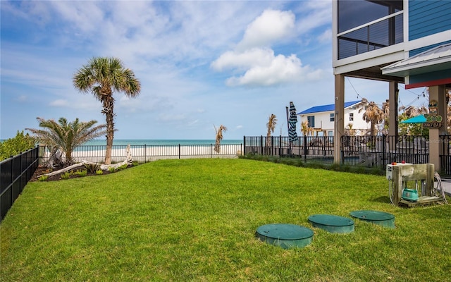 4620 Oro Pesos Ln, Captiva, FL 33924 - view of yard with a water view