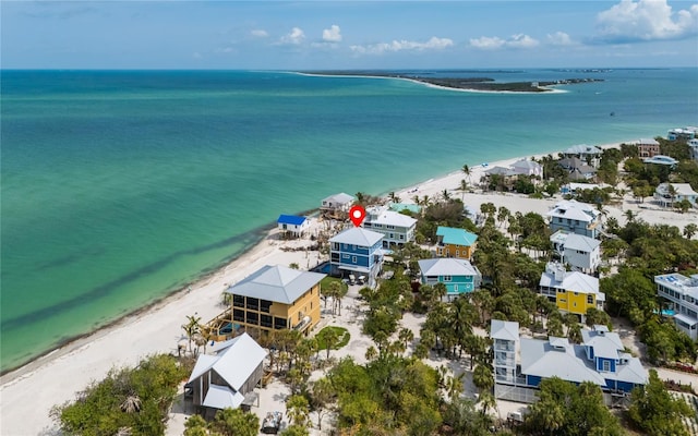 4620 Oro Pesos Ln, Captiva, FL 33924 - aerial view of waterfront with a beach