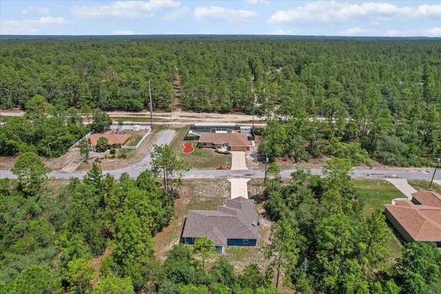 aerial view of a forest
