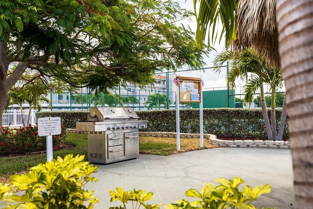 surrounding community featuring fence