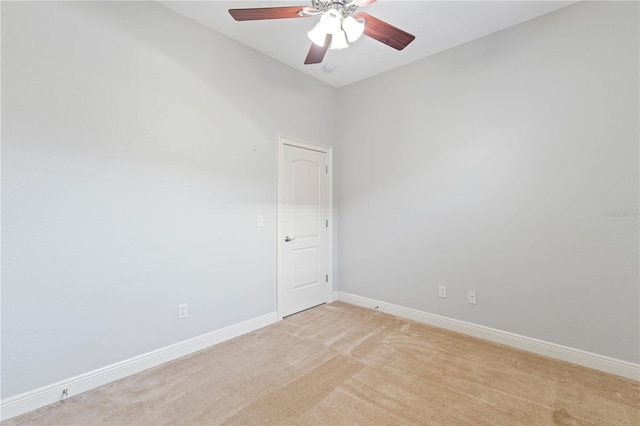 15104 Azra Dr, Odessa, FL 33556 - unfurnished room featuring light colored carpet, a ceiling fan, and baseboards
