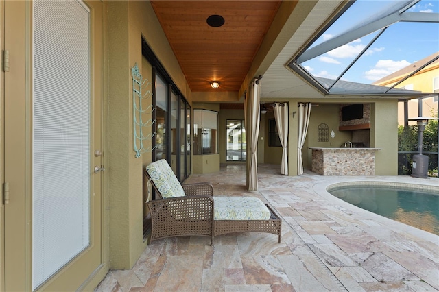 15104 Azra Dr, Odessa, FL 33556 - view of unfurnished sunroom