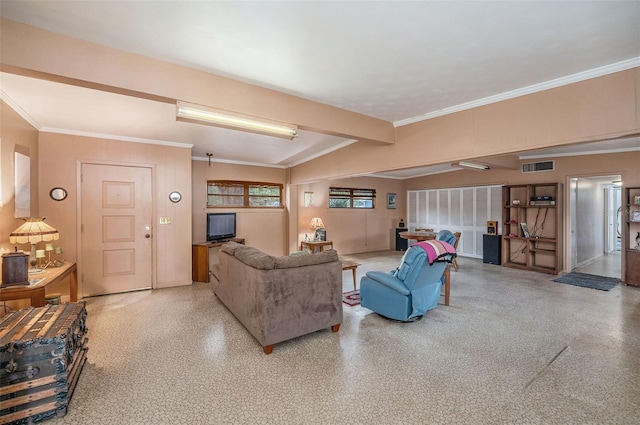5250 12th St N, Saint Petersburg, FL 33703 - living area with ornamental molding