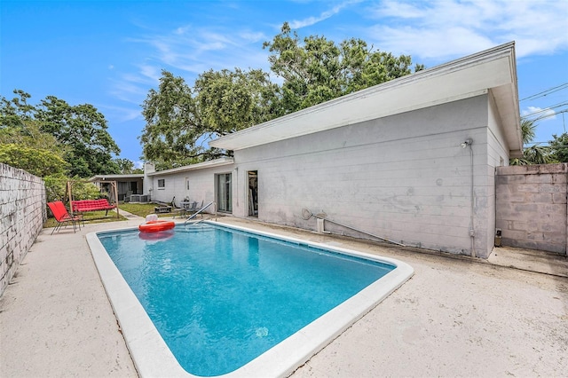 5250 12th St N, Saint Petersburg, FL 33703 - view of pool with fence and a patio area