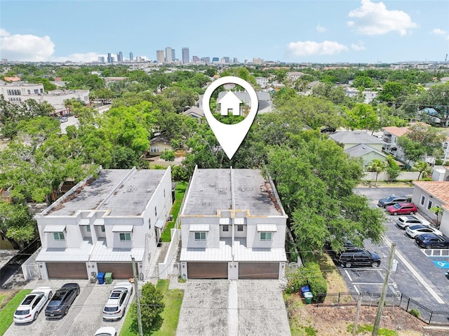 aerial view of a view of skyline