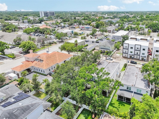 aerial perspective of suburban area