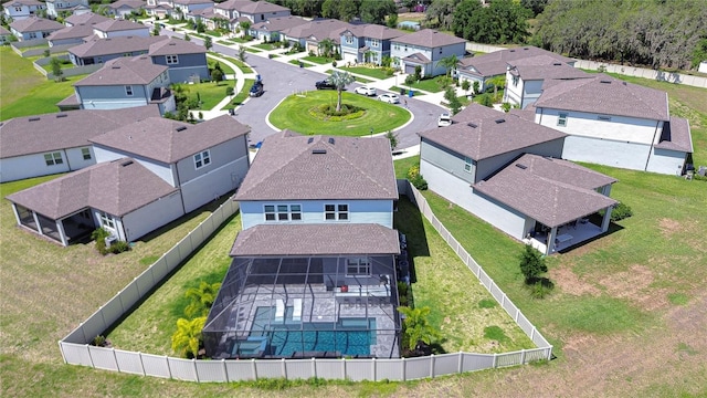 aerial perspective of suburban area