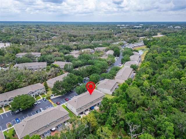 15855 Fishhawk View Dr, Lithia, FL 33547 - aerial perspective of suburban area with a heavily wooded area