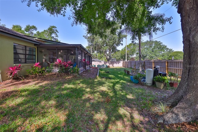 22115 Laver Ln, Land O Lakes, FL 34639 - view of yard with a sunroom