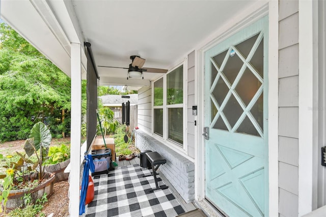 361 Colonial Ct, Dunedin, FL 34698 - view of patio featuring ceiling fan