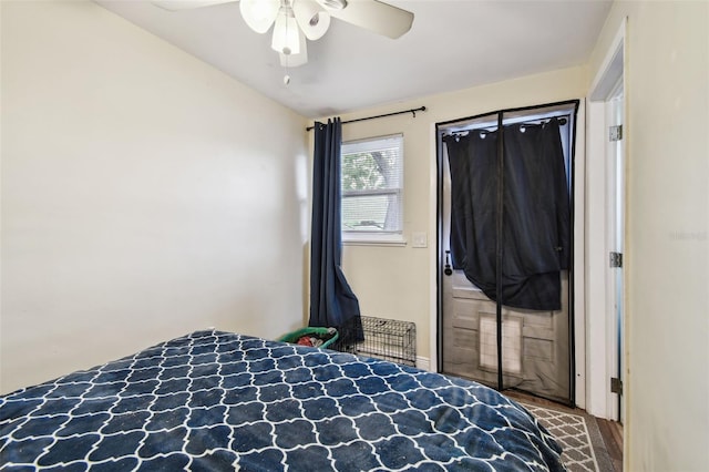 361 Colonial Ct, Dunedin, FL 34698 - unfurnished bedroom with lofted ceiling and ceiling fan