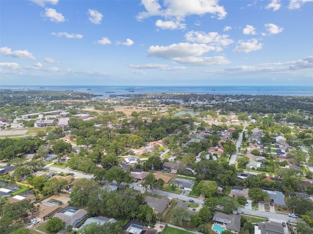 854 Village Way, Palm Harbor, FL 34683 - aerial perspective of suburban area featuring a nearby body of water