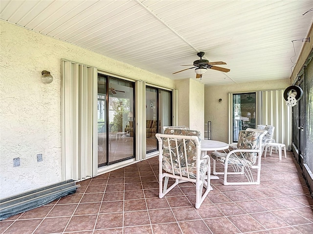 120 Colony S Dr, Tarpon Springs, FL 34689 - sunroom / solarium featuring ceiling fan