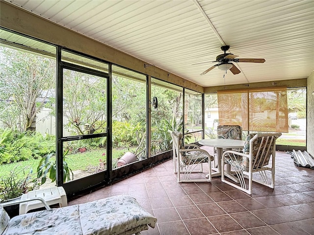120 Colony S Dr, Tarpon Springs, FL 34689 - sunroom with ceiling fan
