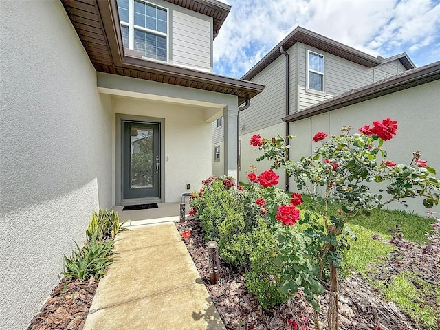 9324 Rally Spring Loop, Wesley Chapel, FL 33545 - entrance to property featuring stucco siding