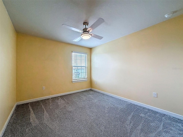 9324 Rally Spring Loop, Wesley Chapel, FL 33545 - carpeted empty room with ceiling fan, baseboards, and a smoke detector