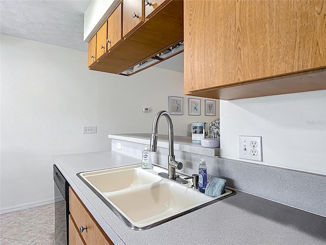 11122 W Cove Harbor Dr Unit 112, Crystal River, FL 34428 - kitchen featuring a sink, dishwasher, light countertops, and light tile patterned flooring