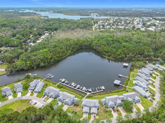 11122 W Cove Harbor Dr Unit 112, Crystal River, FL 34428 - aerial overview of property's location featuring a large body of water and nearby suburban area