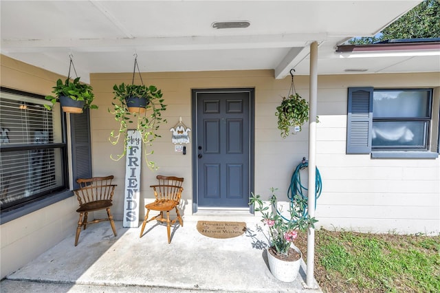 4821 S Gachet Blvd, Lakeland, FL 33813 - entrance to property with covered porch and concrete block siding
